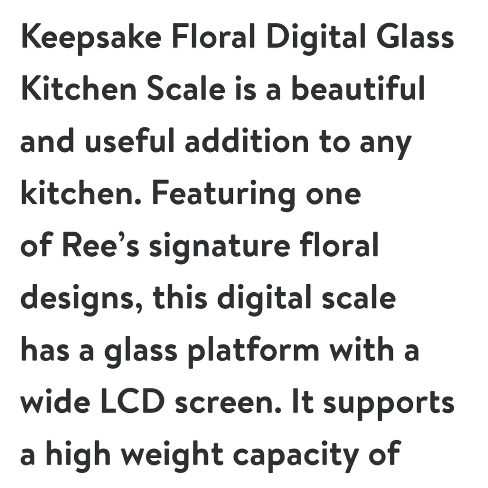 ❤️ SALE New Pioneer Woman Keepsake Floral 15 Lbs Bakery Digital Glass Scale